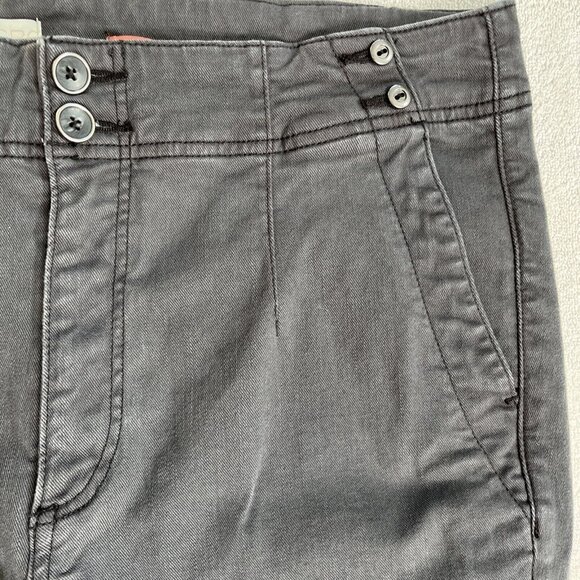 ANTHROPOLOGIE Pilcro Dark Gray / Black Denim Pants 32 Y2K Grunge Punk 90’s 80’s - Picture 5 of 14